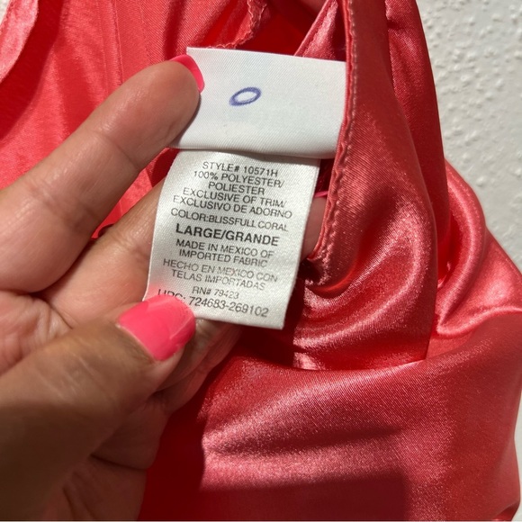 Vintage Y2K Secret Treasures Hot Pink Satin Nightgown Size Large - Picture 9 of 11